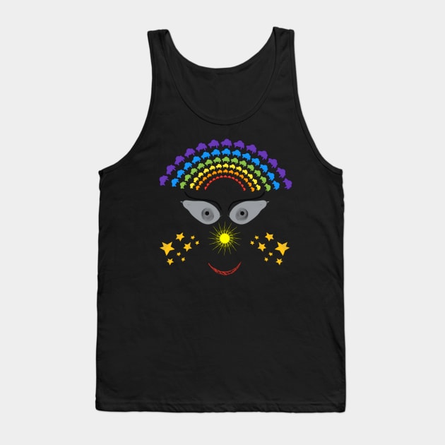 Smiley sky face Tank Top by Tee.gram